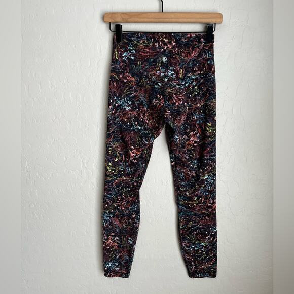 Lululemon align high rise leggings floral Foliage Overlay Multi 6 - Picture 6 of 10